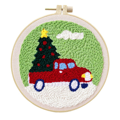 Holiday Haul Truck-Punch Needle Kit