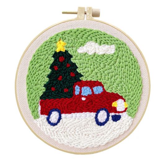 Holiday Haul Truck-Punch Needle Kit