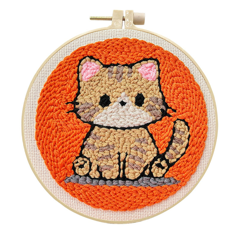 Golden Puff -Punch Needle Kit