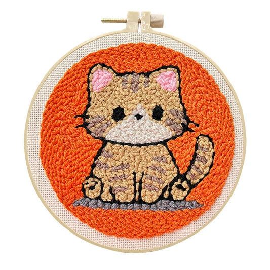 Golden Puff -Punch Needle Kit