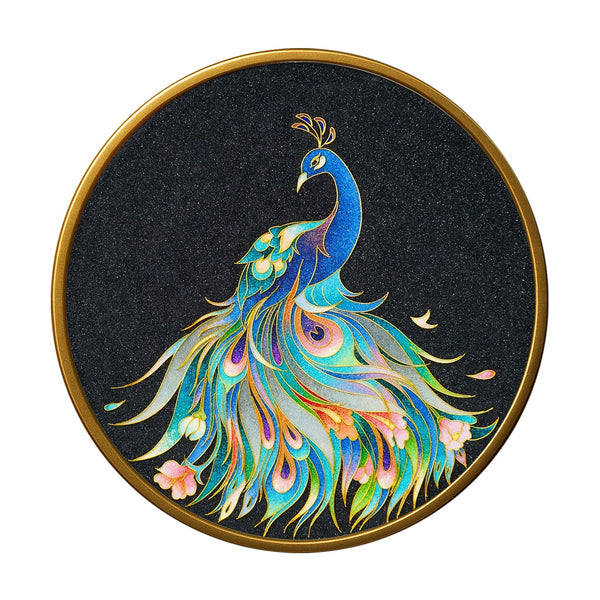 Schöner Pfau - Cloisonné Kit