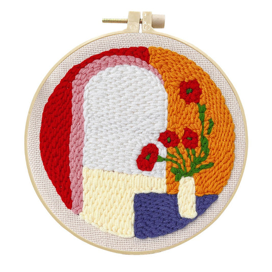 Sunlit Arch Vase -Punch Needle Kit