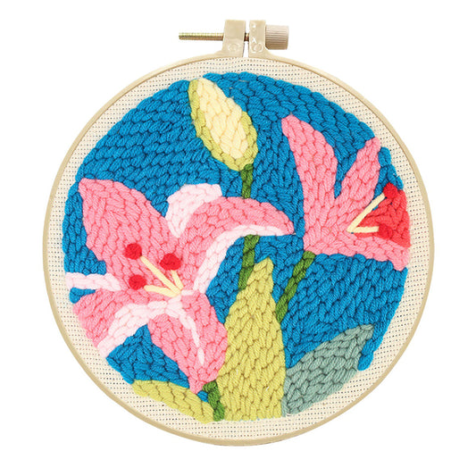 Lily Burst -Punch Needle Kit