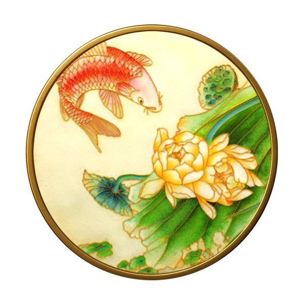 Karpfen und Lotus - Cloisonné Kit