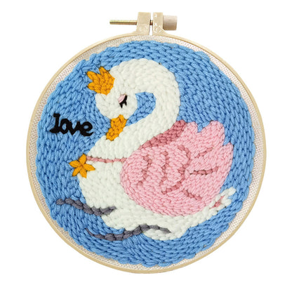Love Swan-Punch Needle Kit