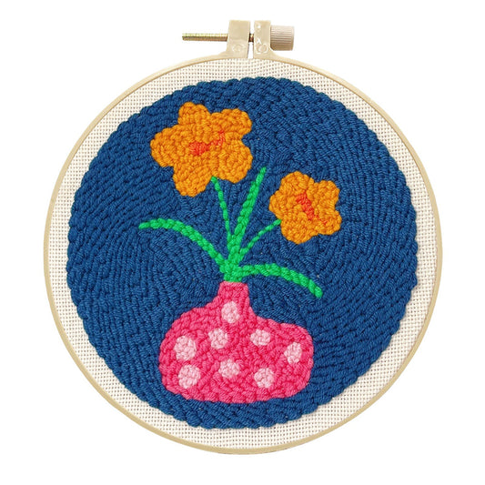 Midnight Blooms -Punch Needle Kit