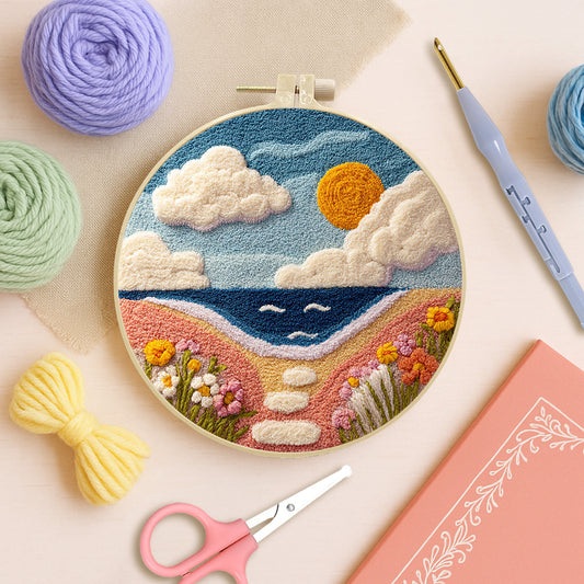 Seaside Path-Punch Needle Kit
