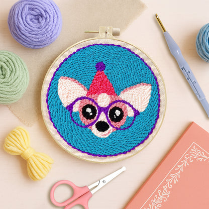 Party Pup -Punch Needle Kit