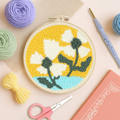Blazing Petals-Punch Needle Kit