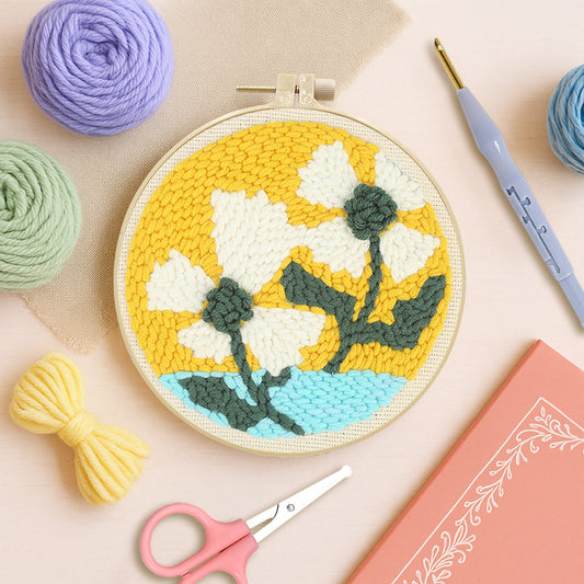 Blazing Petals-Punch Needle Kit
