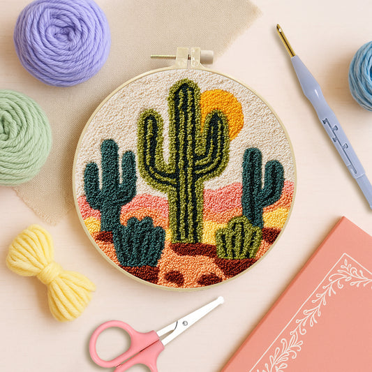 Desert Bloom-Punch Needle Kit