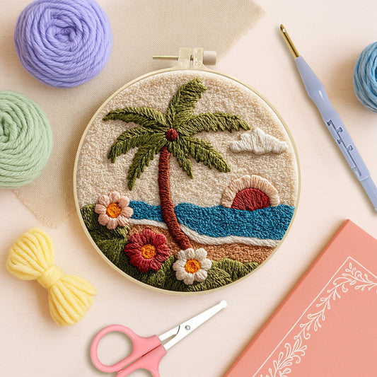 Island Sunset-Punch Needle Kit