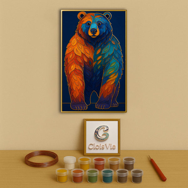 Grizzlybär – Cloisonné Kit