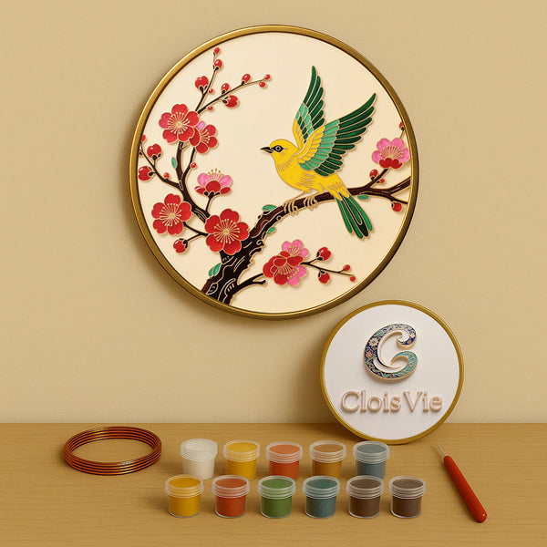 Gelber Vogel – Cloisonné Kit