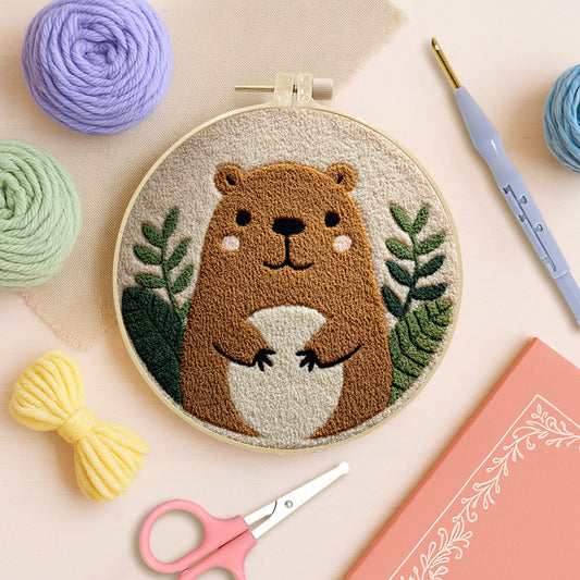 Cozy Beaver-Punch Needle Kit