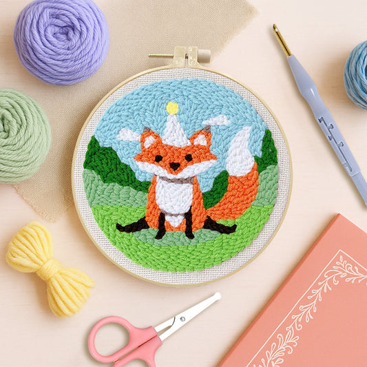 Party Fox-Punch Needle Kit