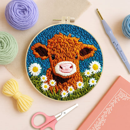 Meadow Calf-Punch Needle Kit