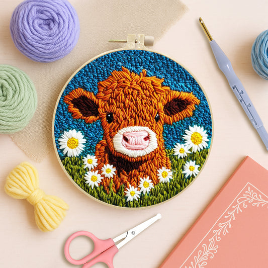 Meadow Calf-Punch Needle Kit