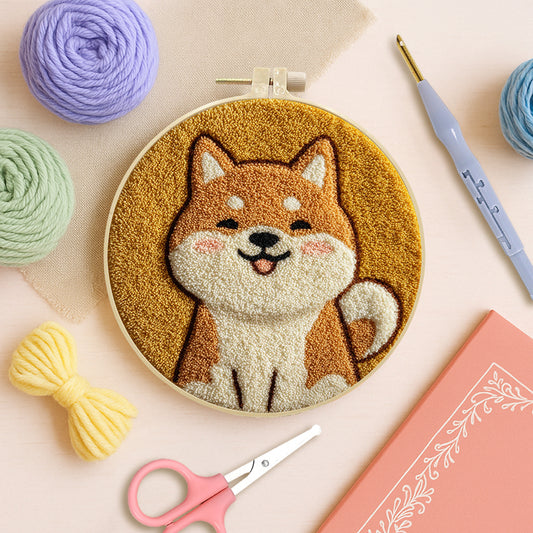 Sunny Shiba-Punch Needle Kit