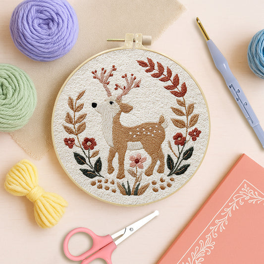 Gentle Fawn-Punch Needle Kit