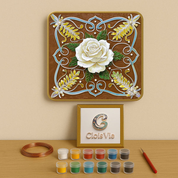 Schneerose - Cloisonné Kit