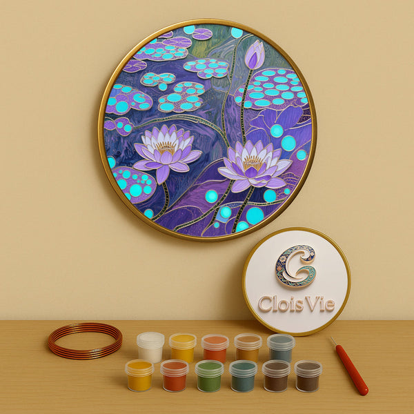 Lila Seerose - Cloisonné Kit