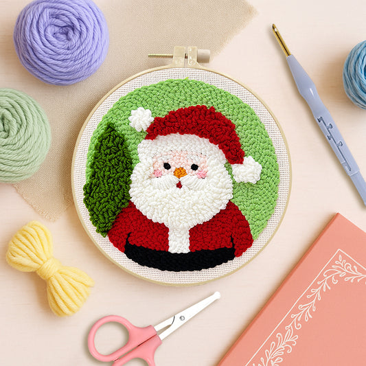 Santa Cheer-Punch Needle Kit