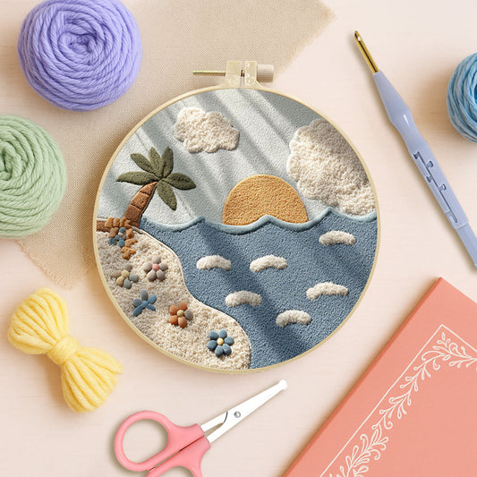 Pastel Shore-Punch Needle Kit