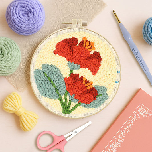 Crimson Duet -Punch Needle Kit