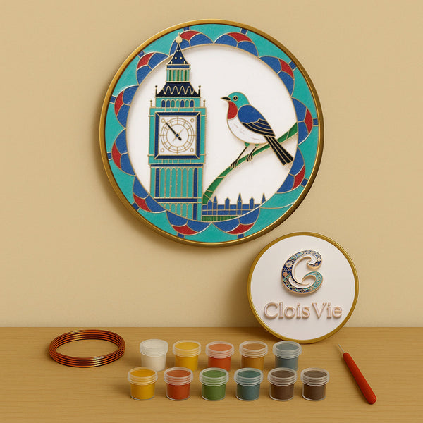 Big Ben & Rotkehlchen - Cloisonné Kit