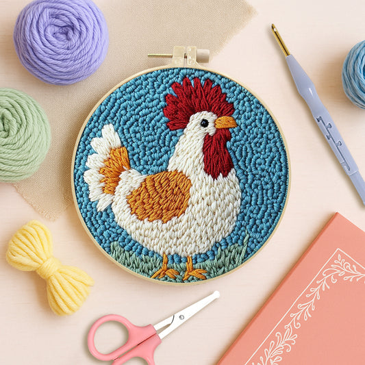 Morning Rooster-Punch Needle Kit