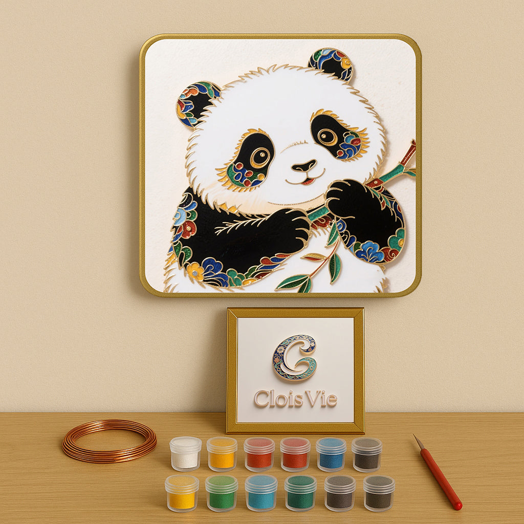 Niedlicher Panda – Cloisonné Kit