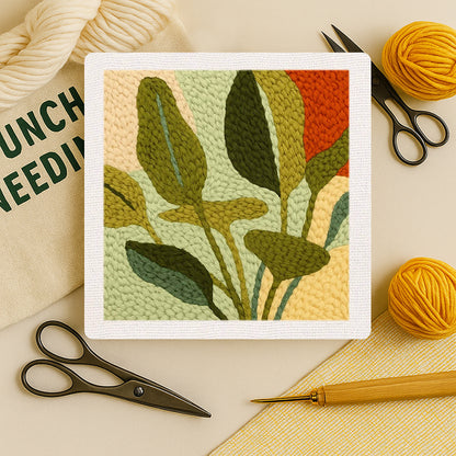 Abstract Green Leaves