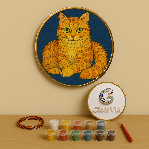 Ernste Katze – Cloisonné Kit