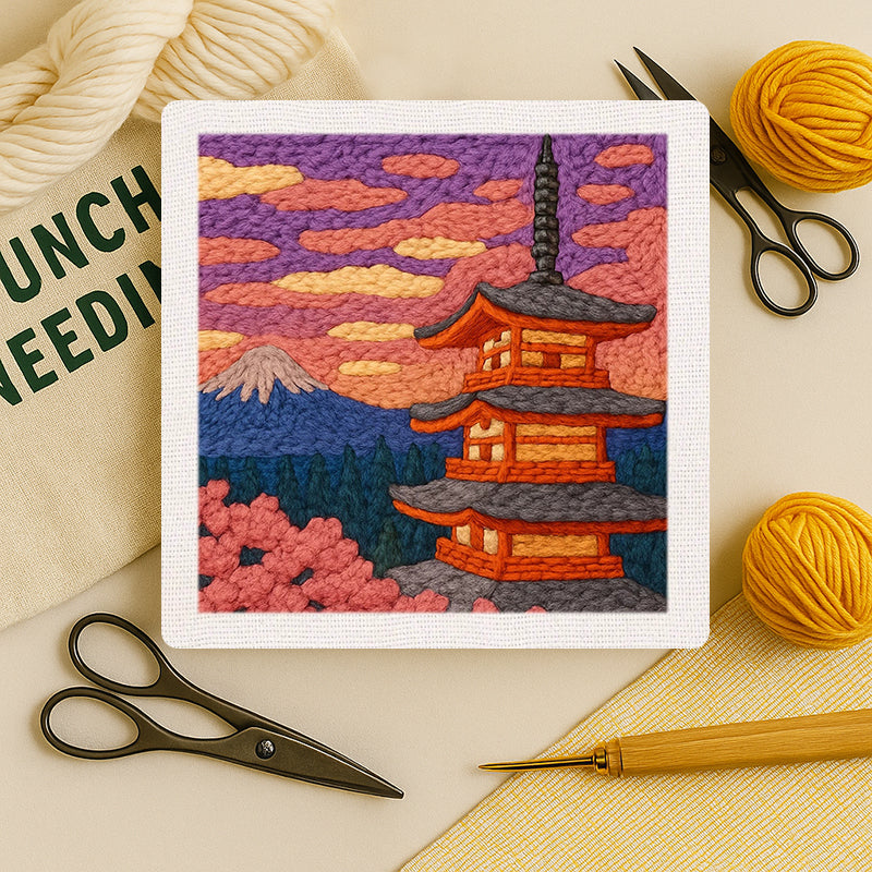 Pagoda and Mount Fuji