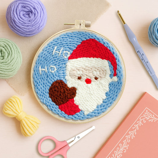 Ho Ho Santa-Punch Needle Kit