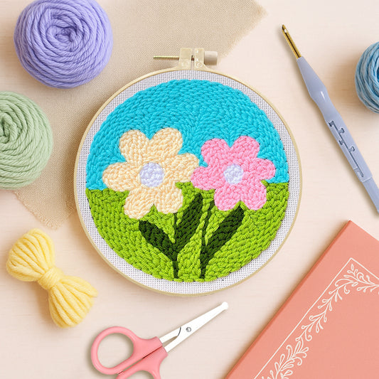 Meadow Daisies-Punch Needle Kit