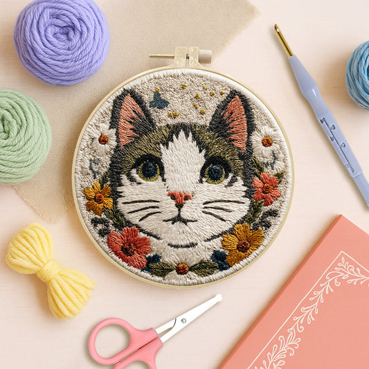 Stargaze Kitten-Punch Needle Kit