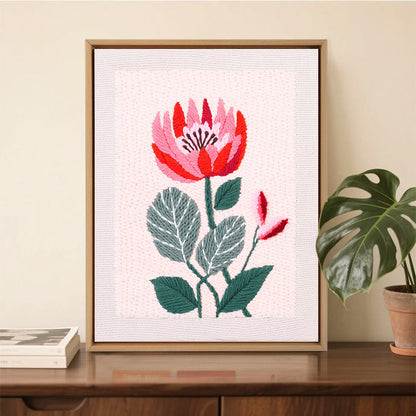 Blooming Red Protea