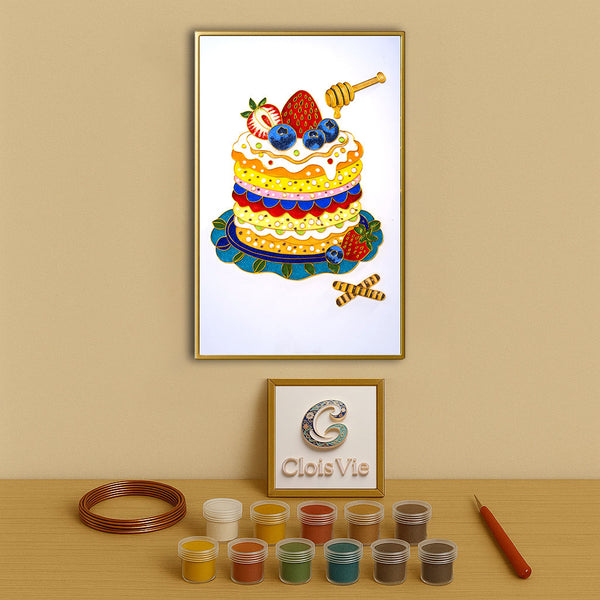 Goldener Muffin - Cloisonné Kit