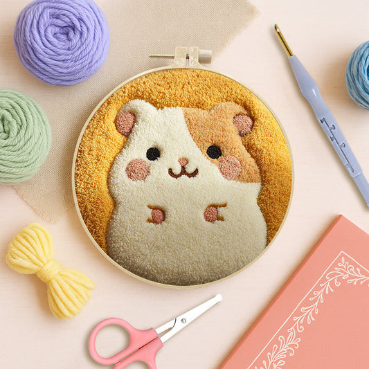 Cheeky Hamster-Punch Needle Kit