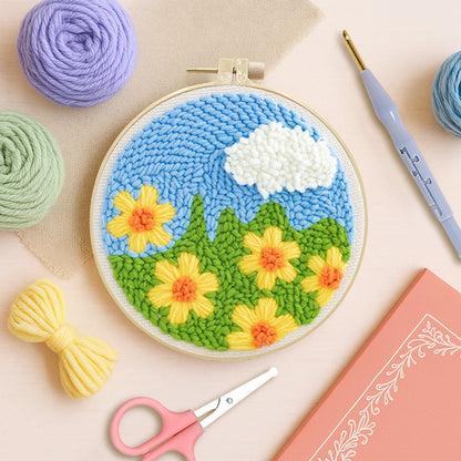 Daisy Meadow-Punch Needle Kit