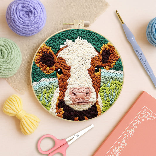 Pasture Calm Cow-Punch Needle Kit
