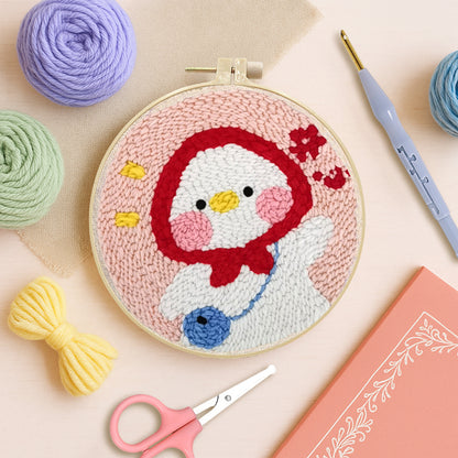 Red Hood Chick-Punch Needle Kit