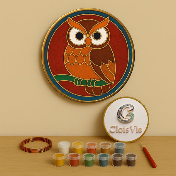 Eule der Minerva – Cloisonné Kit
