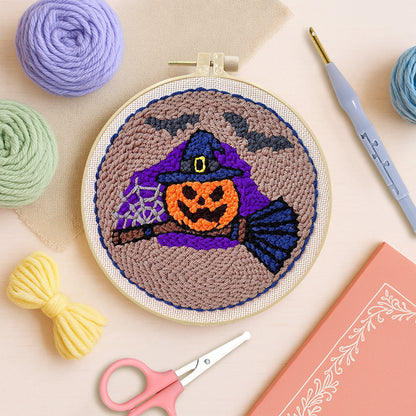 Spellbound Pumpkin -Punch Needle Kit