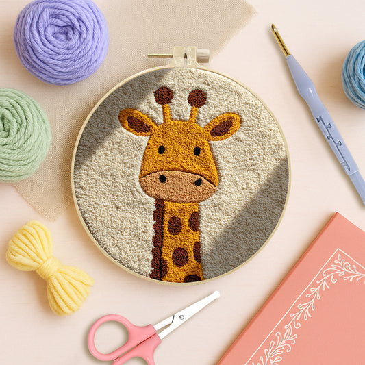 Gentle Giraffe-Punch Needle Kit