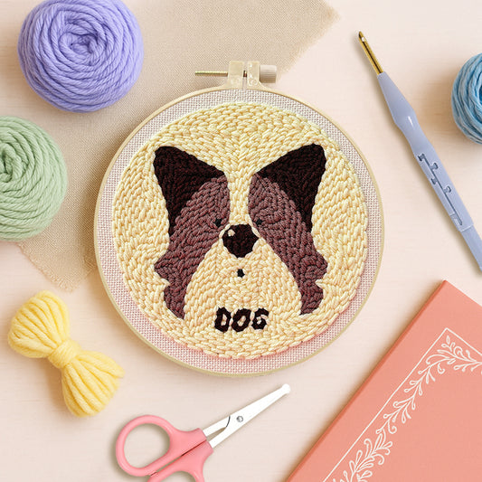 Sheltie Smile-Punch Needle Kit