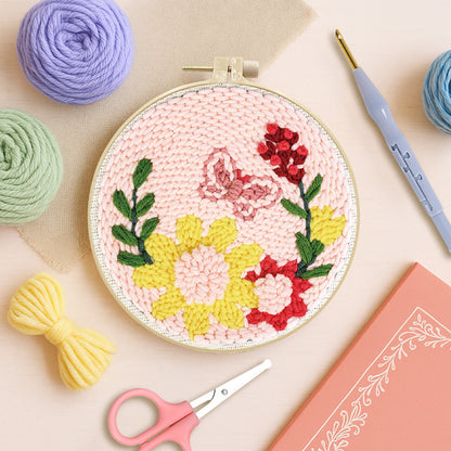 Butterfly Kiss -Punch Needle Kit