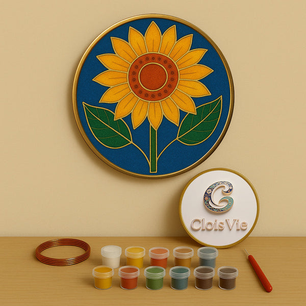 Leuchtende Sonnenblumen - Cloisonné Kit
